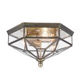 Maytoni Zeil Deckenleuchte 3x E27 Bronze Glas