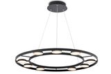 Maytoni Fad LED Pendelleuchte, Hängeleuchte 63W Schwarz Aluminium
