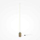 Maytoni Flow LED Stehleuchte, Stehlampe 25W dimmbar Messing