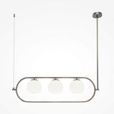 Maytoni Erich Pendelleuchte, Hängeleuchte 3x E14 Nickel