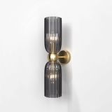 Maytoni Antic Wandleuchte, Wandlampe 2x E14 Grau Gold-Farbe