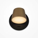 Maytoni Pixel LED Wandleuchte, Wandlampe 7W Messing Schwarz Warmweiss