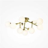 Maytoni Dallas Deckenleuchte, Deckenlampe 12x G9 Gold-Farbe