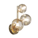 Maytoni Dallas Wandleuchte, Wandlampe 3x G9 Bernstein, Amber Gold-Farbe