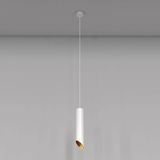 Maytoni Lipari Pendelleuchte, Hängeleuchte GU10 Weiss / Gold