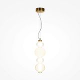 Maytoni Collar LED Pendelleuchte, Hängeleuchte 17W Gold-Farbe Warmweiss