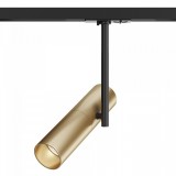 Maytoni Elti Stromschienenleuchte GU10 1-Phase pulverbeschichtet schwenkbar Schwarz Gold