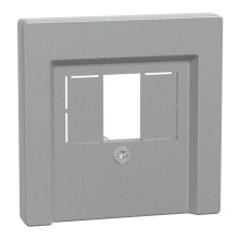 Merten 297960 Zentralplatte für TAE/Audio/USB, aluminium, System M