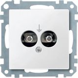 Merten 298219 Potentialausgleich-Steckdosen-Einsatz, polarweiß, System M