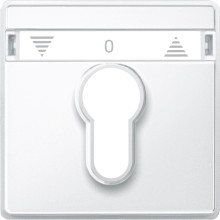 Merten 348219 Zentralplatte für Rollladen-Tast-Rastschalter-Einsätze, polarweiß, AQUADESIGN