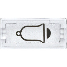 Merten 395869 Symbole, rechteckig, Klingel, glasklar