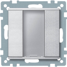 Merten 627560 Taster 1fach plus, aluminium, System M