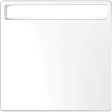 Merten MEG3360-6035 Wippe mit Schriftfeld, Lotosweiß glänzend, System Design