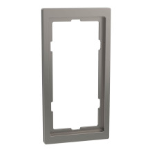 Merten MEG4025-6550 D-Life Rahmen, 2fach für Rasiersteckdose, Nickelmetallic