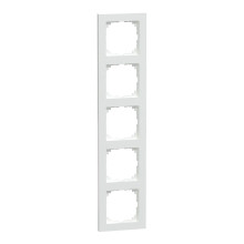Merten MEG4050-3625 M-Pure-Rahmen, 5fach, aktivweiß, M-Pure