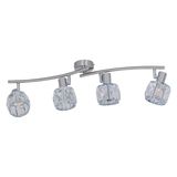 Näve LED Spotleuchte JOSEFA 70x9,2cm 16W Warmweiss stahl-blank 1280950