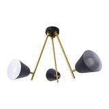 Näve E27 Deckenleuchte TRITON Ø95cm schwarz 1382022