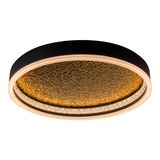 Näve LED Deckenleuchte ARANY Ø40cm 35W Warmweiss schwarz dimmbar 1392322