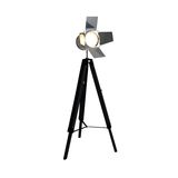 Näve E27 Stehleuchte HOLLY Ø56,5cm schwarz 2055322