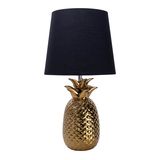 Näve E14 Tischleuchte ANANAS Ø23cm gold 3150658