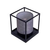 Näve E14 Tischleuchte BETA Ø15cm grau 3190516