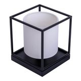 Näve E14 Tischleuchte BETA 15x15cm weiß 3190523