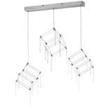 Näve Pendelleuchte ARANEUS 80x15,5cm Warmweiss chrome 6117942