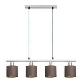 Näve E14 Pendelleuchte MARON 72,4x12cm braun 7092014