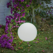 NewGarden BULY 40 LED Kugelleuchte, runde Gartenleuchte 40cm E27 Innen & Außen IP65
