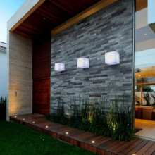 NewGarden WALLY 12 rechteckig Sensor Wandleuchte LED für Balkon und Garten Innen & Außen IP65