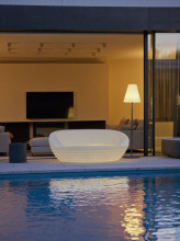 NewGarden FORMENTERA LED Gartensofa wetterfest E27 Innen & Außen IP65