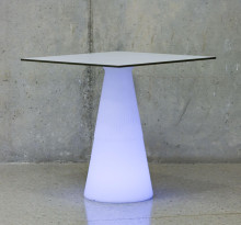 NewGarden ITACA 60 LED Solar Tisch für Garten, Terrasse 60cm + Akku, RGB, Fernbedienung Innen & Außen IP65