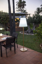 NewGarden LOLA SLIM 180 LED Stehlampe rose gold 180cm dimmbar + Controller E27 Innen & Außen IP65