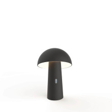 NewGarden SHITAKE LED Batterie-Tischlampe kabellos, tragbar, Outdoor dimmbar, schwarz IP44