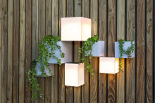 NewGarden WALLY 12 quadratisch Sensor Wandleuchte LED für Balkon und Garten Innen & Außen IP65