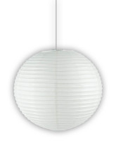 Niermann Papier-Pendelleuchte, Papierballon weiss
