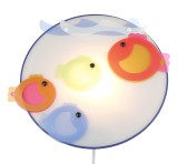 Niermann Kleine Fische Wandleuchte E14 Blau, Multicolor Made in Germany