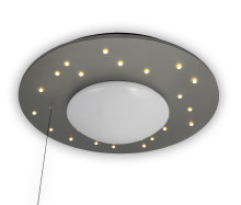 Niermann Starlight LED Deckenleuchte E27 Silber Made in Germany