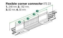 Nordic Global Trac Flex-Verbinder 3-Phasen XTS23-1 grau