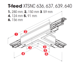 Nordic Global Trac T-Verbinder 3-Phasen DALI XTSNC640-3 weiss