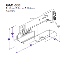 Nordic Global Trac Multi-Adapter 3-Phasen GAC600-1 grau