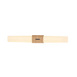 Nordlux 2015311004 HELVA Double Basic LED Wandleuchte 9W Warmweiss Holzfolie IP44