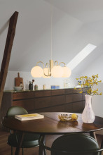 Nordlux Franca Glas-Pendelleuchte 4xE14 Messing Pendellampe 2312543035