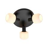 Nordlux MILFORD Mini 3-Rondel Deckenleuchte 3-fach E14 Schwarz 2412606003