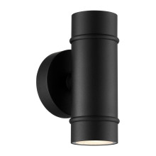 Nordlux 2418151003 ARTILUS Double GU10 Wandleuchte Dimmbar Schwarz IP54