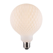 Nordlux 2480102701 DecoE27 G125 Harlekin LED E27 Leuchtmittel 3,9W Warmweiss Opal weiss