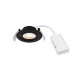 Nordlux 2510300103 Monolo 1-Kit LED Einbaustrahler 4,8W Dimmbar Warmweiss Schwarz