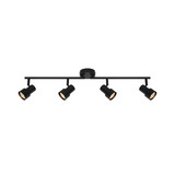 Nordlux 2512380103 Boston 4-rail GU10 Deckenleuchte Dimmbar Schwarz