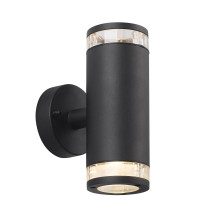 Nordlux 45501003 Birk GU10 Wandleuchte Aluminium Schwarz IP44 wasserdicht