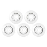 Nordlux Canis 6500 Einbauleuchte 5er-Set GU10 schwenkbar 4,8W Weiss tageslichtweiss 49760101